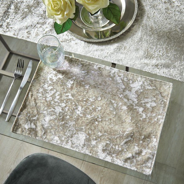 Auduma kājslauķis (2 gab.) 46x30 cm Crushed Velvet – Catherine Lansfield-image-1