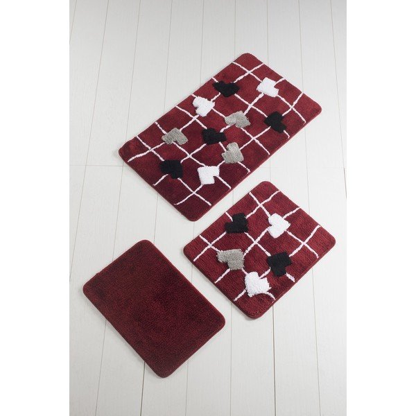 3 vannas istabas paklājiņu komplekts Rogue Hearts-image-1