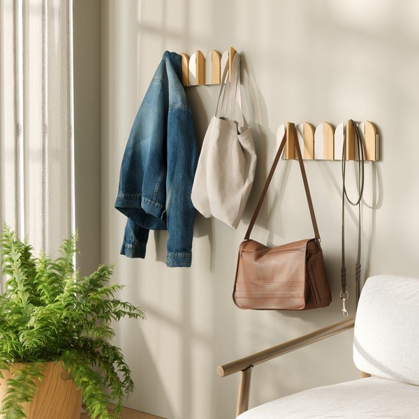 Bēšs/dabīga toņa tērauda sienas pakaramais 43 cm Saloon – Umbra-image-3