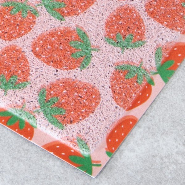 Kājslauķis no PVC 40x70 cm Pink Strawberry – Artsy Doormats-image-2