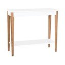 Balts konsoles galds Ragaba Ashme, platums 85 cm