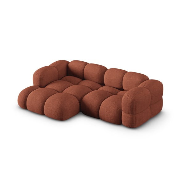 Ķieģeļu sarkans stūra dīvāns (ar kreiso stūri/ar zvilni) Loretto – Cosmopolitan Design-image-3