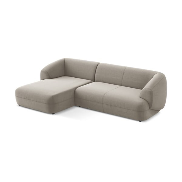 Bēšs samta stūra dīvāns (ar kreiso stūri) Moana – Makamii-image-2