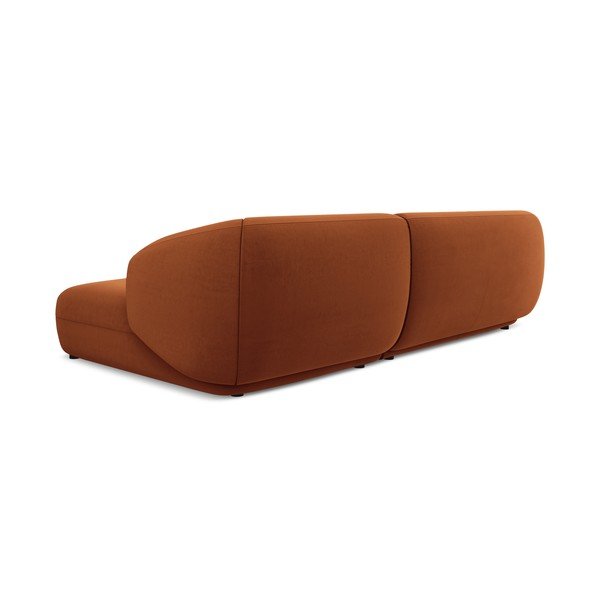 Oranžs samta stūra dīvāns (ar labo stūri) Moana – Makamii-image-4