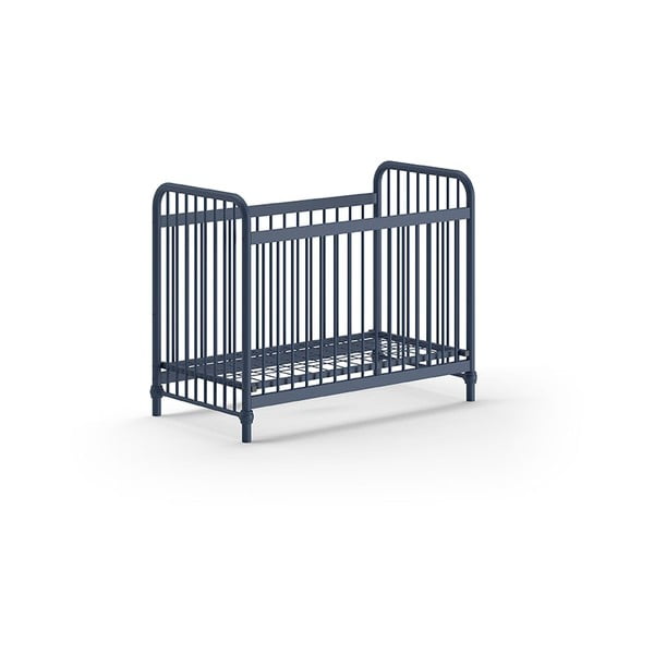Zila metāla bērnu gultiņa 60x120 cm BRONXX – Vipack