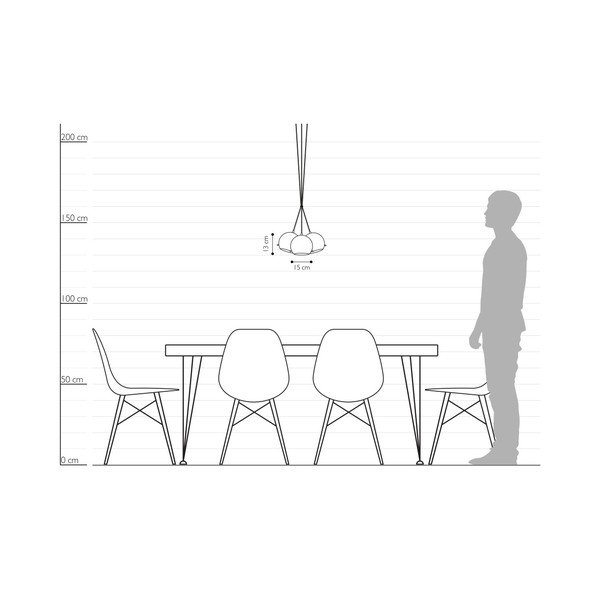 Baltā vara piekaramais apgaismojums Sotto Luce Myoo Elementary 3BS-image-4