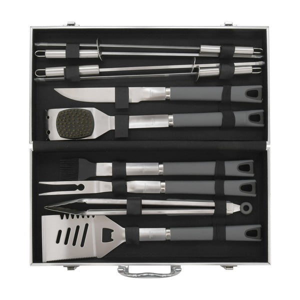 11 grilēšanas rīku komplekts iepakojumā Cattara Alu Grey Line-image-2