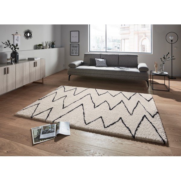 Bēši melns paklājs Mint Rugs Jara, 200 x 290 cm-image-1