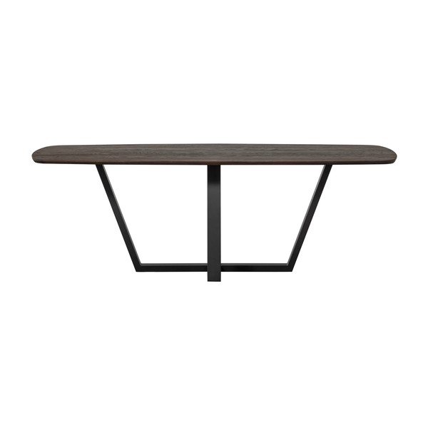 Ēdamgalds ar ozola masīvkoka galda virsmu 100x220 cm Tablo – WOOOD