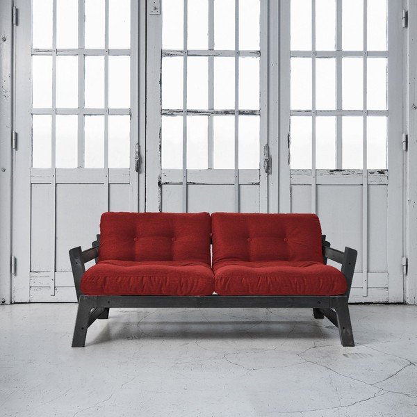 Dīvāns gulta Karup Step Black/Passion Red-image-1