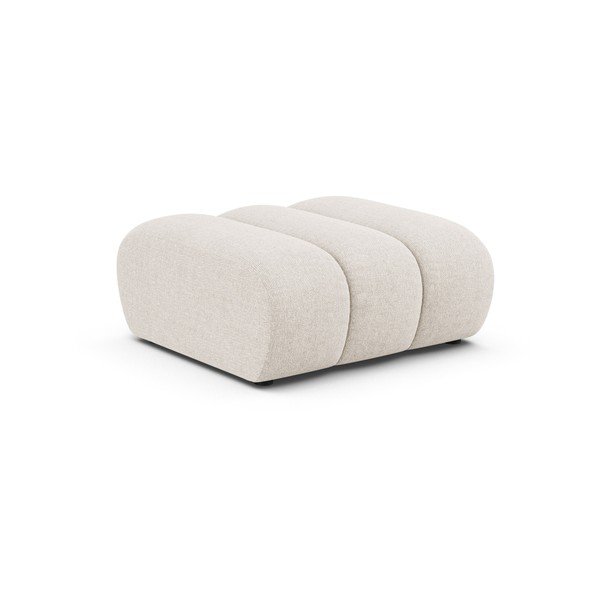 Krēmkrāsas kāju soliņš no šenila auduma Lupine – Micadoni 