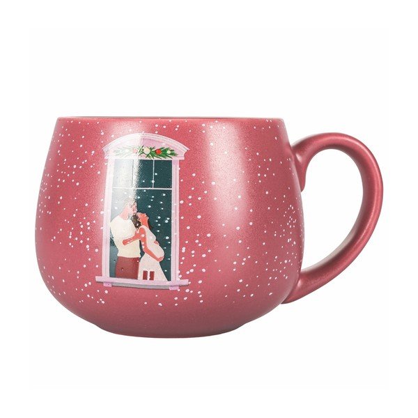 Rozā Ziemassvētku porcelāna krūze 400 ml Pink Xmas - VDE Tivoli 1996-image-1