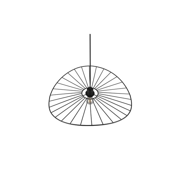 Matēti melna piekaramā lampa ø 60 cm Chapeau – Reality-image-3