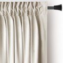 Bēšs samta daļēji gaismu necaurlaidīgs aizkars 140x245 cm Pleat – Restilo