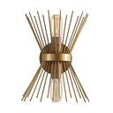 Zelta krāsas sienas lampa Kirpi – Opviq lights