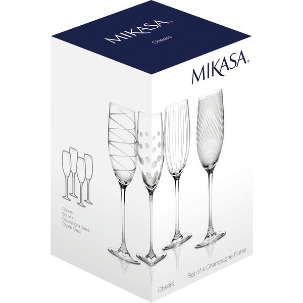 4 šampanieša glāžu komplekts Mikasa Cheers 250 ml-image-4