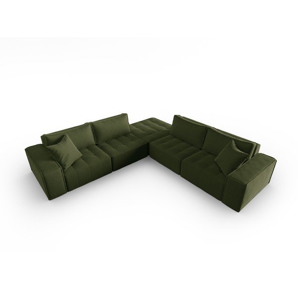 Zaļš stūra dīvāns Mike – Micadoni Home-image-2