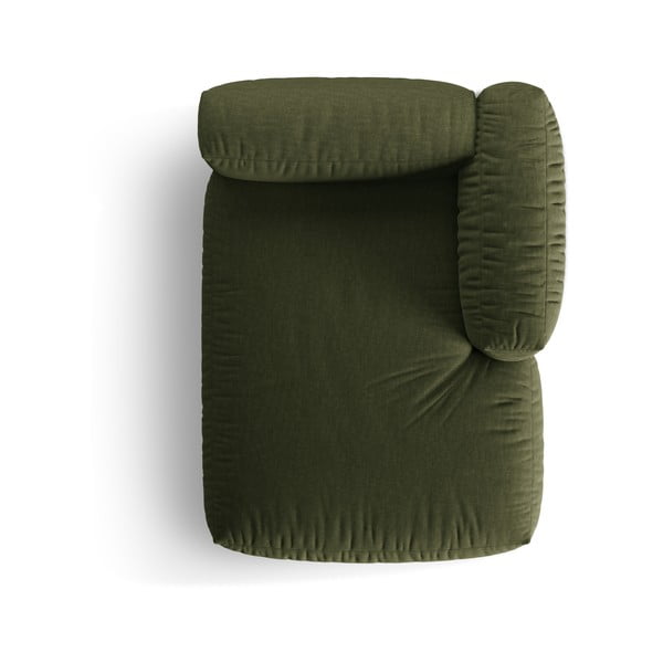 Zaļa modulārā dīvāna daļa (ar labo stūri) Martina – Micadoni Home-image-3