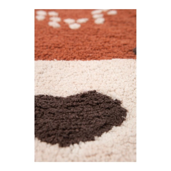 Kastaņbrūns kokvilnas paklājs Nattiot Little Wolf, 70 x 110 cm-image-2