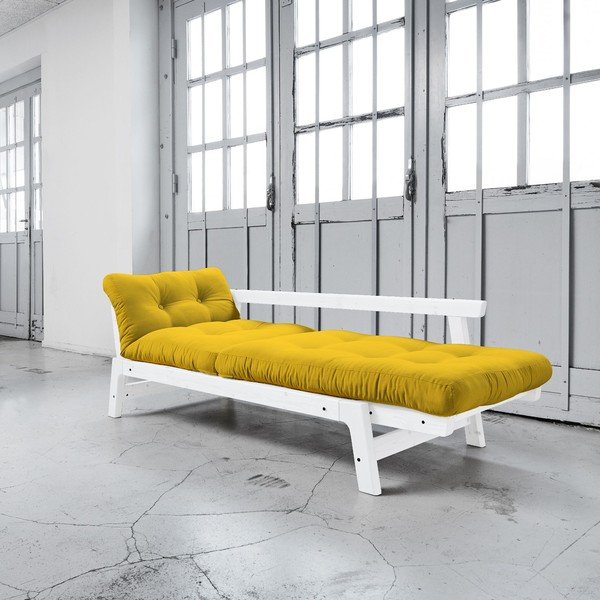 Dīvāns gulta Karup Step White/Amarillo-image-3