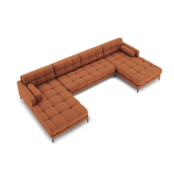 Ķieģeļu sarkans stūra dīvāns (U veida) Bali – Cosmopolitan Design-image-3