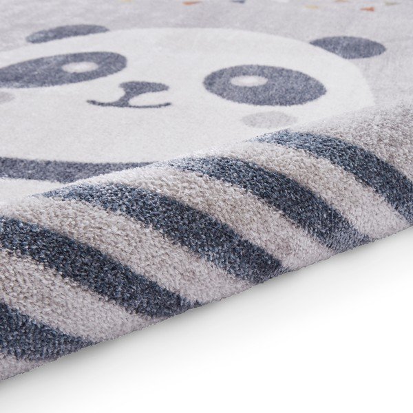 Gaiši pelēks bērnu paklājs 80x150 cm Vida Kids Panda – Think Rugs-image-4