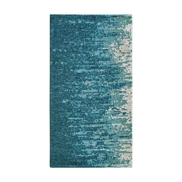 Zils mazgājams celiņa paklājs 55x240 cm Tamigi Azzurro – Floorita