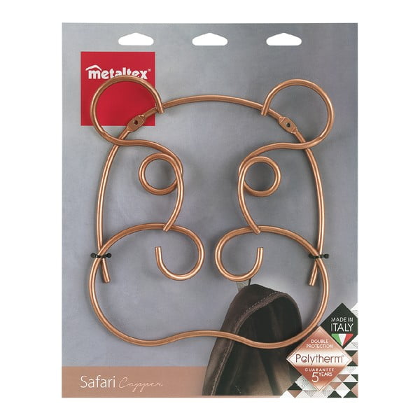 Vara krāsas tērauda sienas āķis Hippo – Metaltex-image-2