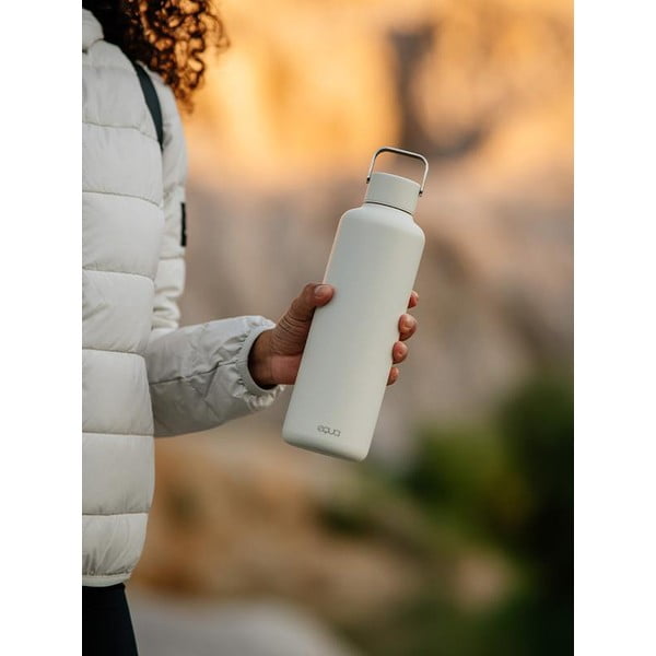 Balta ūdens pudele no nerūsējošā tērauda Equa Timeless, 1 l-image-2