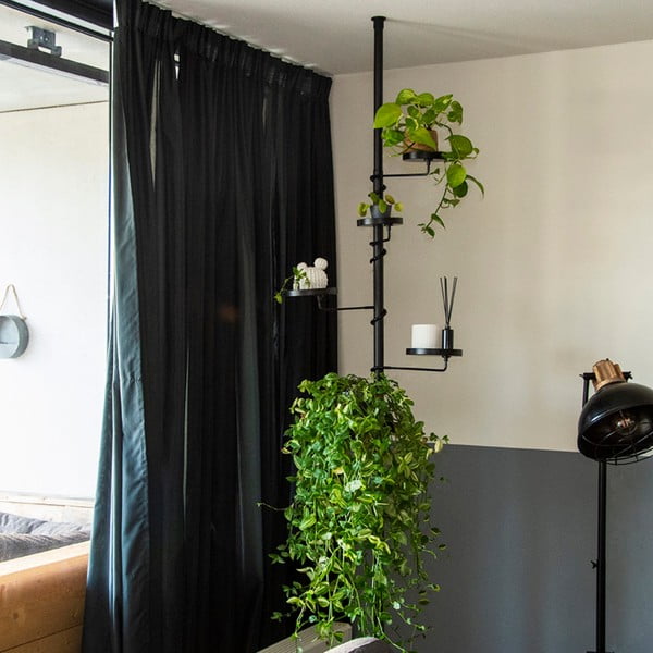 Melns pagarināms puķu podu turētājs Esschert Design, garums 210–301 cm-image-1