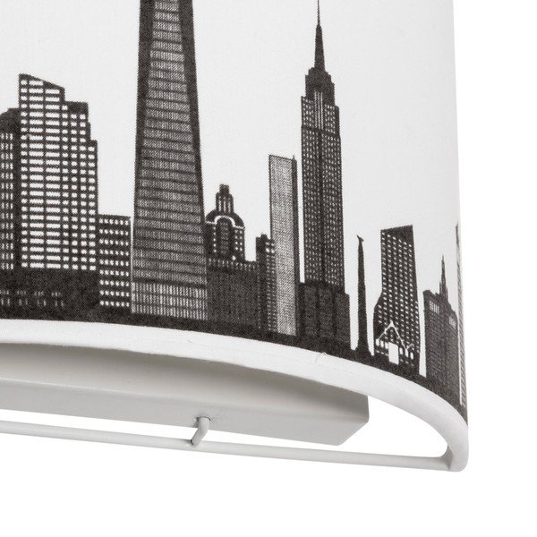 Melnā un baltā sienas lampa SULION Skyline-image-1