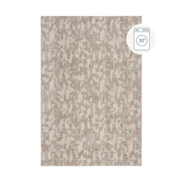 Pelēkbēšs mazgājams paklājs 78x150 cm Connely – Flair Rugs