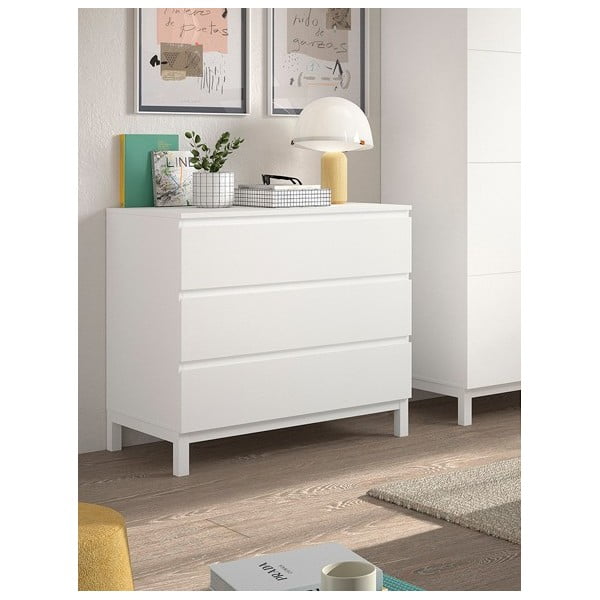 Balta bērnu kumode 99x89x57 cm Eva – Vipack-image-1