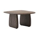 Ozola masīvkoka sānu galdiņš 70x71 cm Pirita – Kave Home