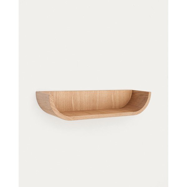 Dabīga toņa sienas plaukts ar oškoka imitāciju 60 cm Salaya – Kave Home-image-3