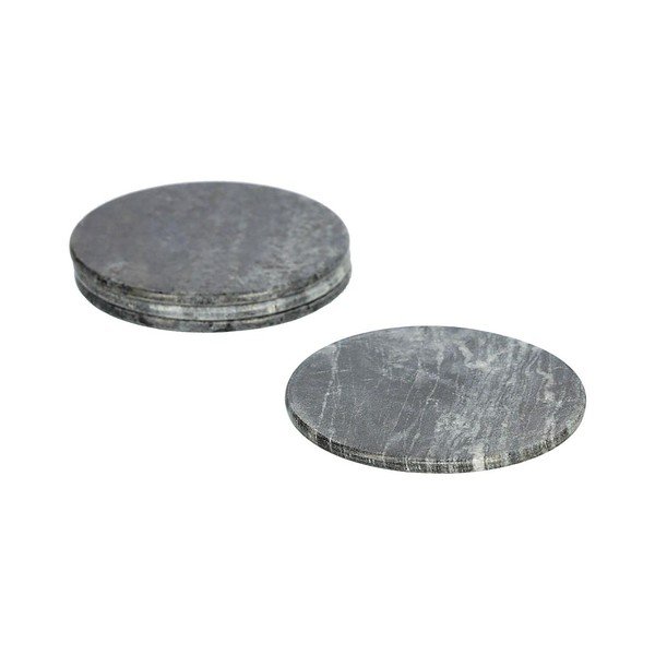 Pelēki marmora paliktņi (4 gab.) Tresa – Kave Home