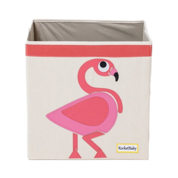 Auduma uzglabāšanas kaste bērniem Mingo the Flamingo – Rocket Baby