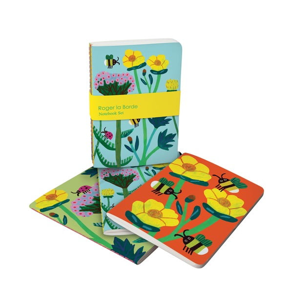 A6 izmēra pierakstu klades 64 lpp. (3 gab.) Honey – Roger la Borde-image-1