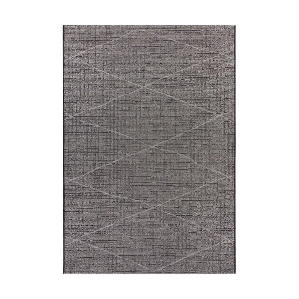 Antracīta pelēks paklājs, piemērots izmantošanai ārpus telpām Elle Decoration Curious Blois,115 x 170 cm
