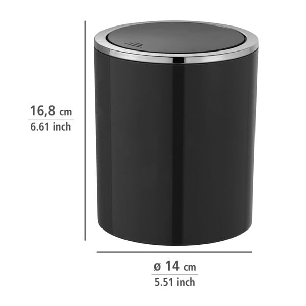 Melns Wenko Inca atkritumu grozs, 2 l-image-3