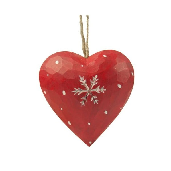 Sarkans sirds formas piekaramais dekors Antic Line Heart