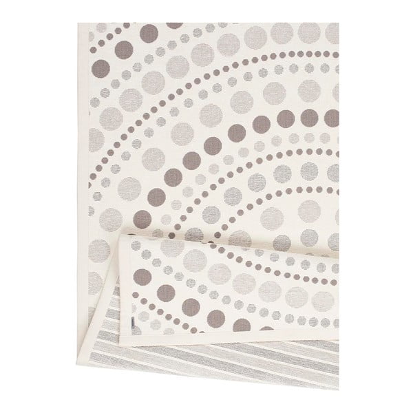 Balts un pelēks divpusējs paklājs Narma Oola, 70 x 140 cm-image-4