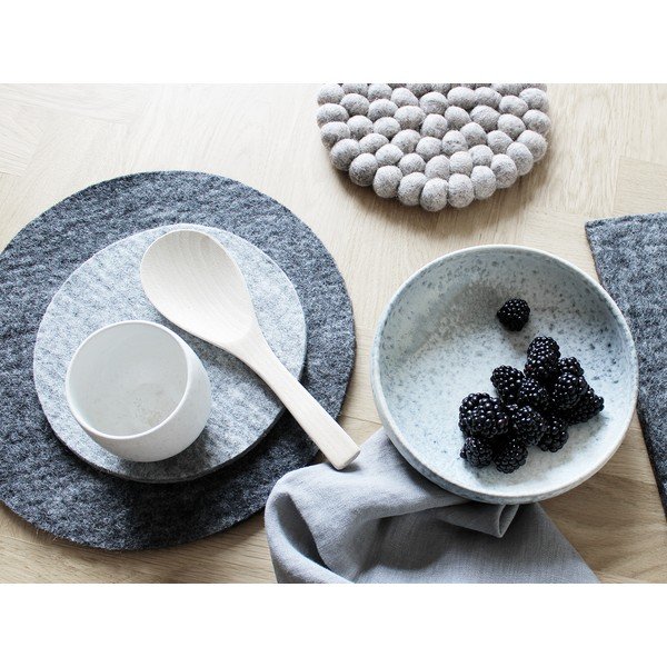 Antracīta pelēks vilnas filca paliktnis Wooldot Felt Coaster, ⌀ 30 cm-image-2