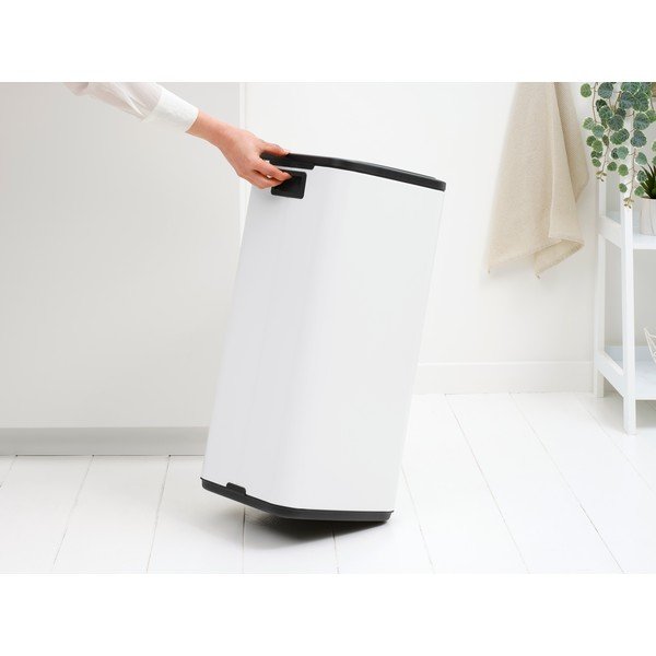 Balta ar pieskārienu atverama tērauda atkritumu tvertne 30 l Bo Touch – Brabantia-image-2