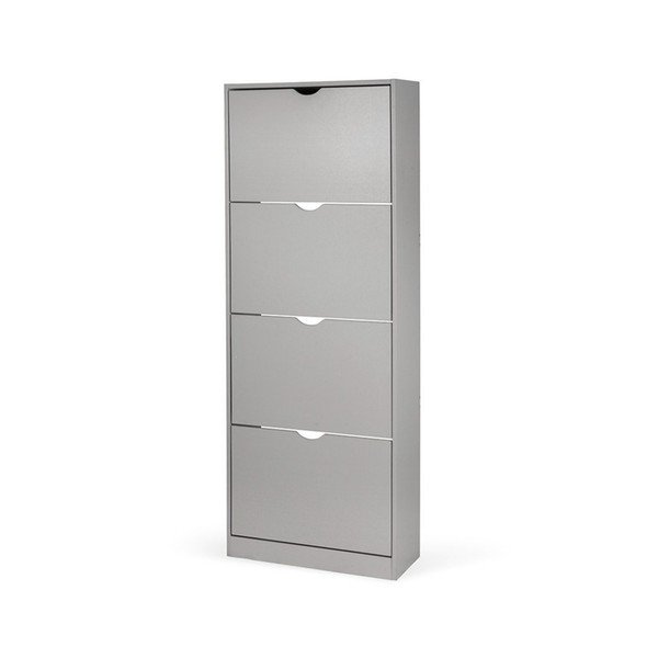 Pelēks atverams apavu plaukts 60x157x24 cm Stelo – Bonami Essentials