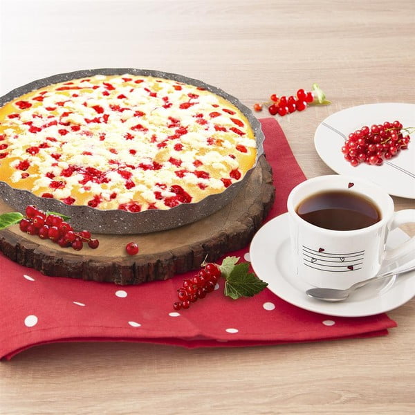 Koka griešanas dēlis pasniegšanai ø 39 cm Mango – Orion-image-1