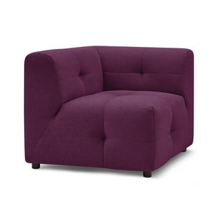 Tumši violets dīvāna modulis Kleber - Bobochic Paris