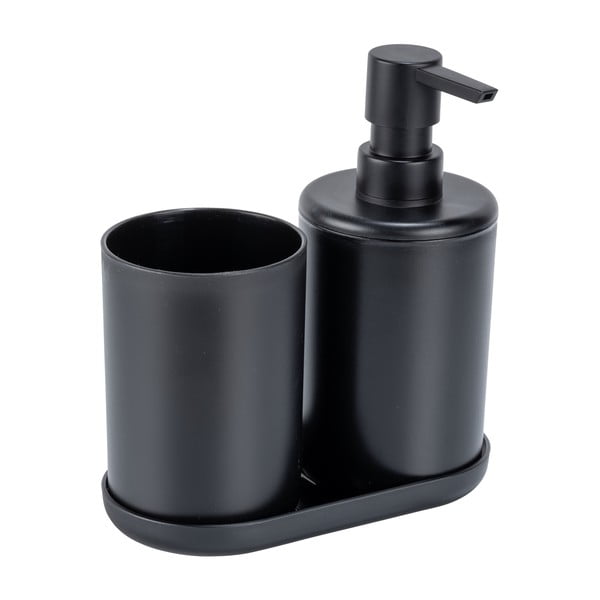 Melns plastmasas vannas istabas piederumu komplekts Fano – Allstar-image-2