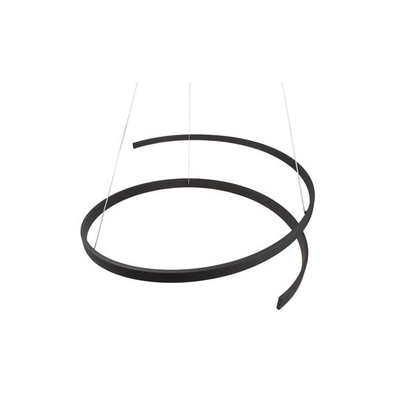 Melna LED piekaramā lampa ar balss vadību/ar mobilās lietotnes vadību un metāla abažūru ø 75 cm Cinardi – CINQUE-image-1