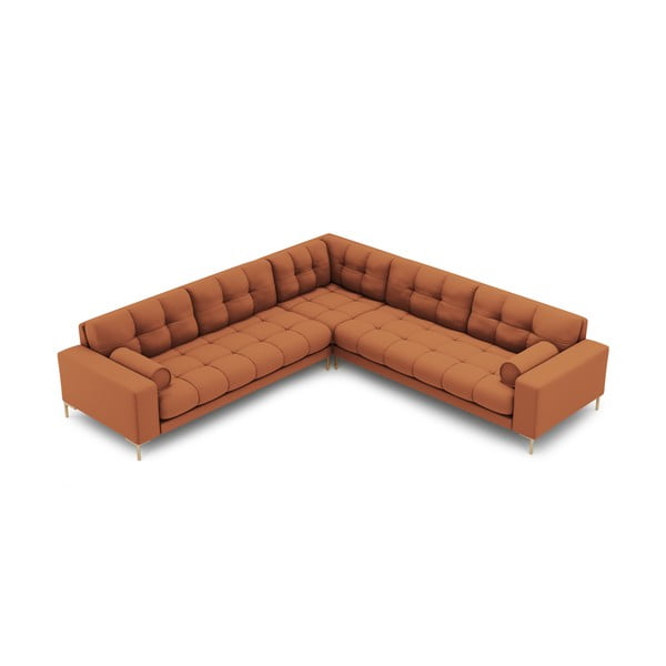 Ķieģeļu sarkans stūra dīvāns (ar maināmu stūri) Bali – Cosmopolitan Design-image-3